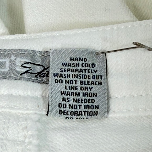 Chicos‎ Platinum White Embellished Bootcut Jeans Women's Size 2 - Picture 11 of 11